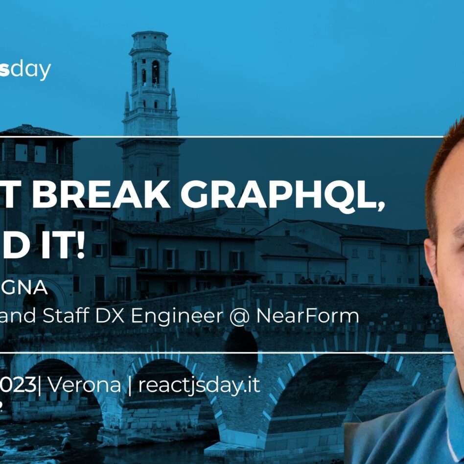 Reactjsday - Verona October 27, 2023 Paolo Insogna Do not break GraphQL, extend it!